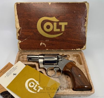 1974 Colt Detective Special Original Factory Nickel 99%+ In The Box