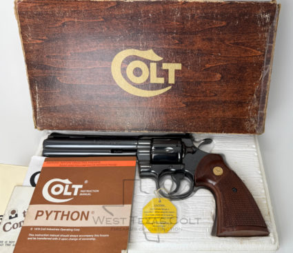 1978 Colt Python 6" Royal Blued 99% In The Box