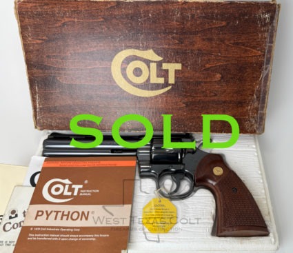 1978 Colt Python 6" Royal Blued 99% In The Box