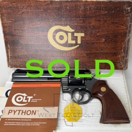 1978 Colt Python 6" Royal Blued 99% In The Box