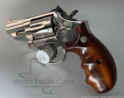 1982 S&W Model 19-5 Combat Magnum 2.5" Nickel Factory Combat Grips ANIB - Image 2