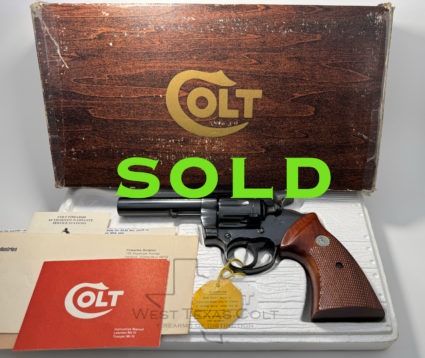 1976 Colt Lawman 4" Blued UNFIRED In The Box