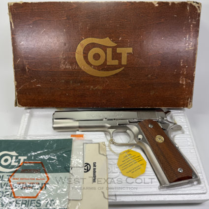 1978 Colt MKIV Series 70 Government Model Original Nickel 99%+ Collector's Grade In The Box