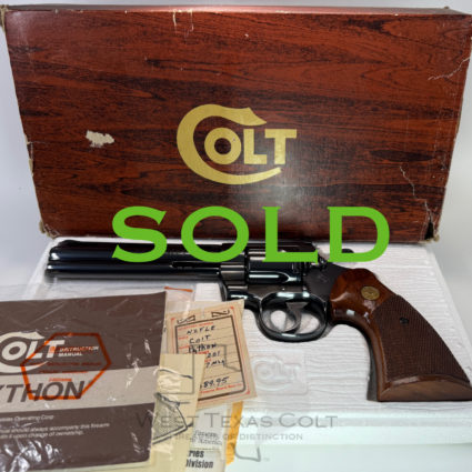 1979 Colt Python 6" Royal Blued In The Box