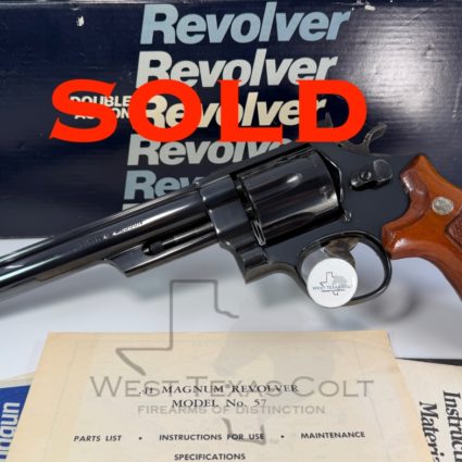 1986 S&W Model 57-1 .41 Magnum 8" Barrel 99% In The Box